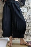 Jo Jo Quirky Hopsack Crop Pant Black 